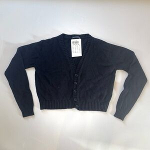 Brandy Melville Navy Crop Cardigan